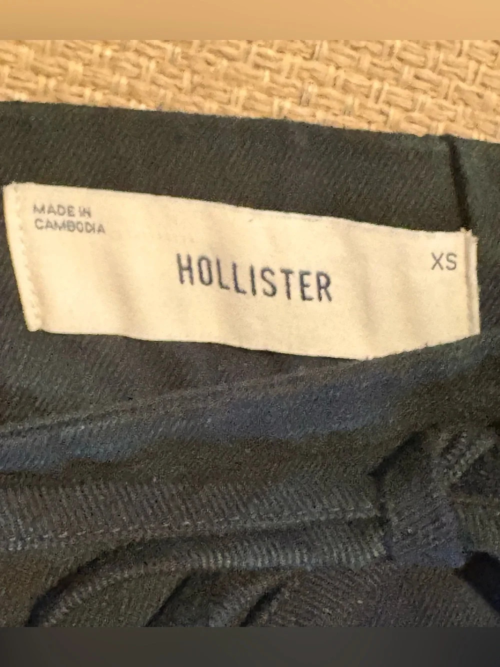 Y2K Hollister Micro Mini Skirt XS Pleated Plaid Pockets School Girl Preppy Acade